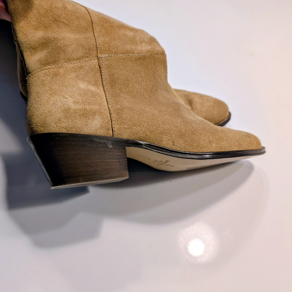 Vintage Banana Republic Western Suede Cowboy Festival Boho Italy Boots Size 5 - Picture 5 of 7